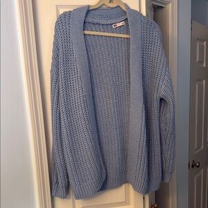 SO Blue Chunky Knit Cardigan